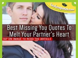 Best Missing You Quotes To Melt Your Partner's Heart, likelovequotes.com ,Like Love Quotes