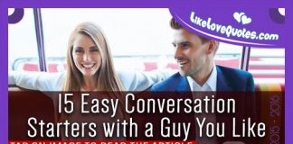 15 Easy Conversation Starters with a Guy You Like, likelovequotes.com ,Like Love Quotes