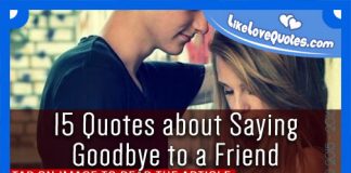 15 Quotes about Saying Goodbye to a Friend, likelovequotes.com ,Like Love Quotes