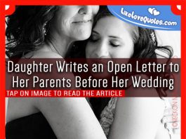 Daughter Writes an Open Letter to Her Parents Before Her Wedding, likelovequotes.com ,Like Love Quotes