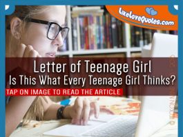 Letter of Teenage Girl, likelovequotes.com ,Like Love Quotes
