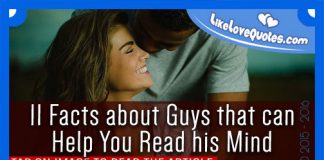 11 Facts about Guys that can Help You Read his Mind, likelovequotes.com ,Like Love Quotes