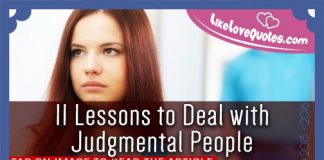11 Lessons to Deal with Judgmental People, likelovequotes.com ,Like Love Quotes