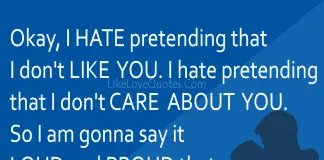 I hate pretending that I don't like you, likelovequotes.com ,Like Love Quotes