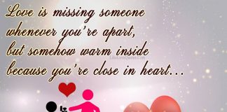 Love Is Missing Someone Whenever You're Apart-likelovequotes, likelovequotes.com ,Like Love Quotes