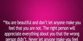 Never Let Anyone Make You Feel That You Are-likelovequotes, likelovequotes.com ,Like Love Quotes