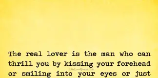 The Real Lover Is The Man Who Can-likelovequotes, likelovequotes.com ,Like Love Quotes