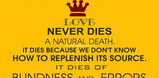 Love Never Dies A Natural Death-likelovequotes, likelovequotes.com ,Like Love Quotes