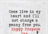 Come Live In My Heart And I'll Not Charge -likelovequotes