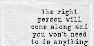 The right person will come along and you won't need to do anything to keep them interested for the simple fact that you'll be enough.