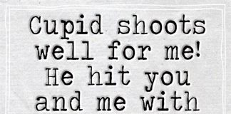 Cupid Shoots Well For Me He-likelovequotes