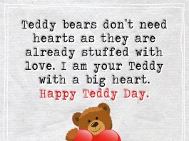 I Am Your Teddy With A Big Heart -likelovequotes