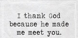 I Thank God Because He Made Me Meet You-likelovequotes