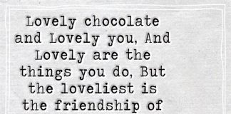 Lovely Chocolate And Lovely You-likelovequotes