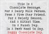 This Is A Chocolate Message For A Dairy Milk -likelovequotes