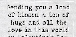 This Valentine's Day I'm Sending You A Load Of Kisses -likelovequotes