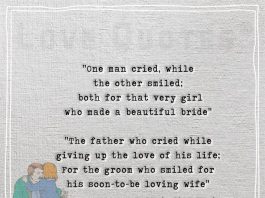 One man cried, while the other smiled -likelovequotes