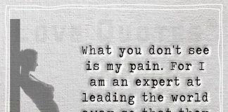What you don't see is my pain -likelovequotes.com