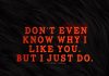 Don't Even Know Why I Like You-likelovequotes