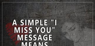 A simple 'I miss you' message means everything -likelovequotes