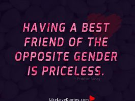 Best Friend Of The Opposite Gender -likelovequotes