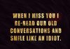 I Re-read Our Old Conversations And Smile-likelovequotes