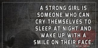 A Strong Girl Is Someone Who Can Cry -likelovequotes