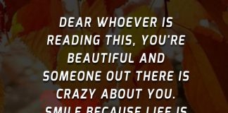 Dear Whoever Is Reading This, You're Beautiful-likelovequotes