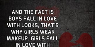 Fact Is Boys Fall In Love With Looks -likelovequotes
