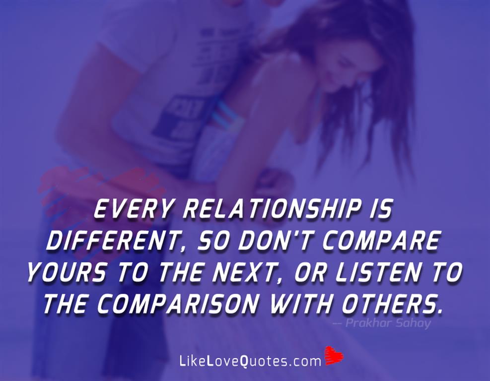 Don't Listen To The Comparison With Others-likelovequotes