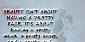 Beauty Isn't About Having A Pretty Face -likelovequotes