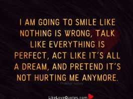 Talk Like Everything Is Perfect -likelovequotes