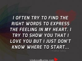 Right Words To Express The Feeling-likelovequotes