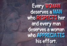 Woman Who Appreciates His Effort -likelovequotes