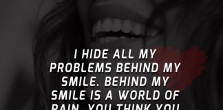 I Hide All My Problems Behind My Smile-likelovequotes